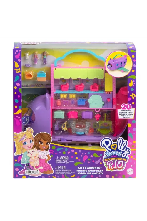 HWP19 Polly Pocket Adventures in Rio Uçak Oyun Seti