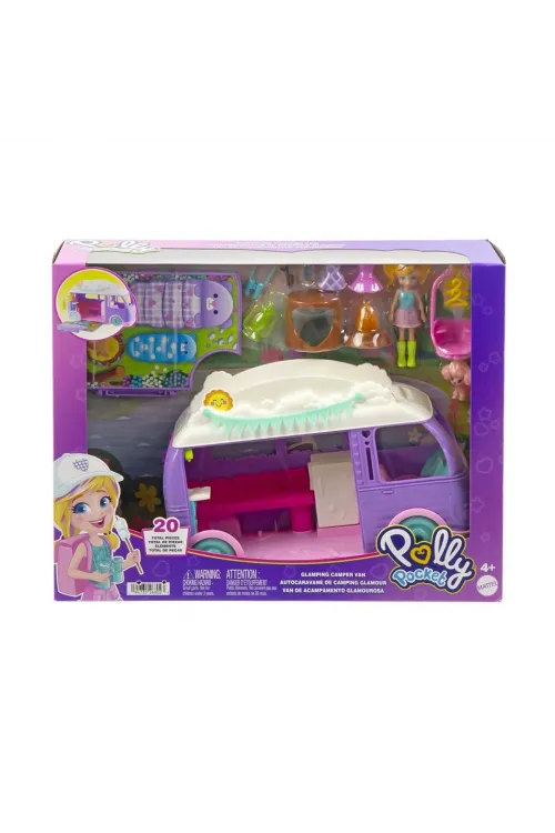 JCC32 Polly Pocket Eğlenceli Karavan Oyun Seti