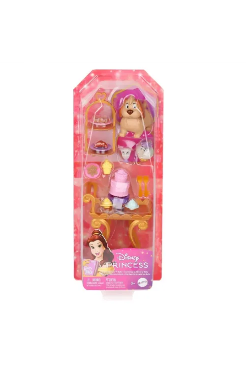 HYM34 Disney Prenses Belle ile Çay Saati Oyun Seti - Bebek dahil değildir.