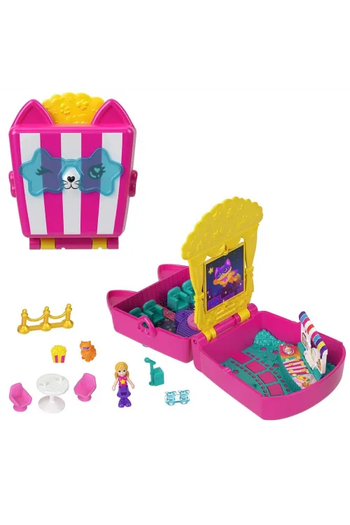JFV01 Polly Pocket Kedicik Sineması Mini Oyun Seti