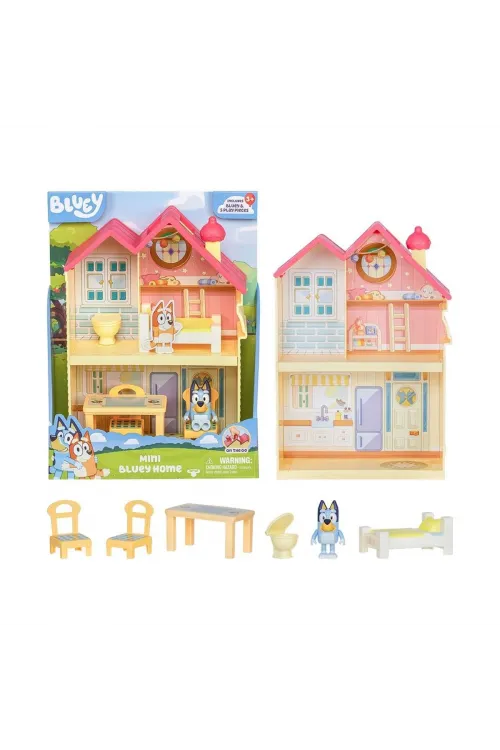 BLUEY 17614 Bluey Mini Ev ve Figür Oyun Seti