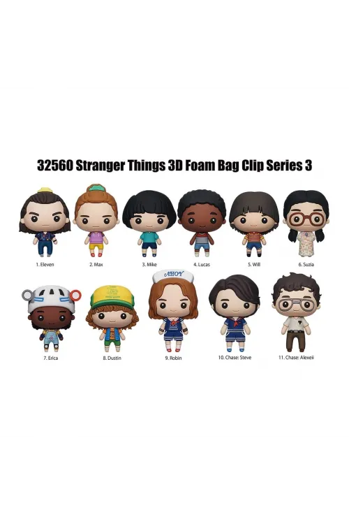 MONO32560 Monogram Stranger Things Klipsli Figür Seri 3 24lü display