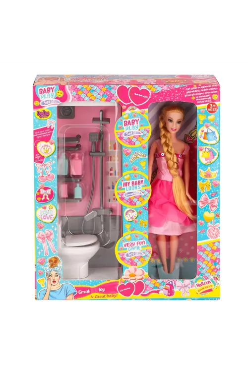 OYD-02387 Bebek ve Banyo Oyun Seti -Oydaş Oyuncak