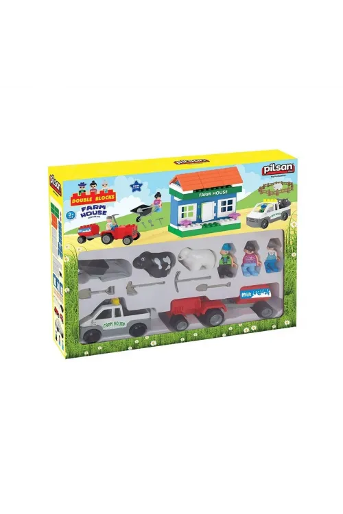 03 615 Double Blocks Çiftlik Seti -Pilsan