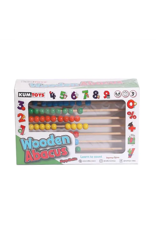 KM5632 Ahşap Abaküs -Kumtoys