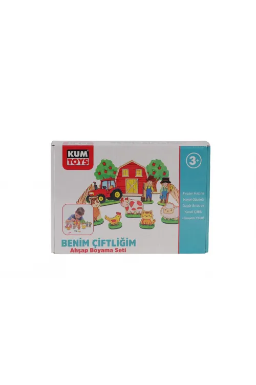 KM5898 KUMTOYS BENİM ÇİFTLİĞİM AHŞAP BOYAMA SETİ