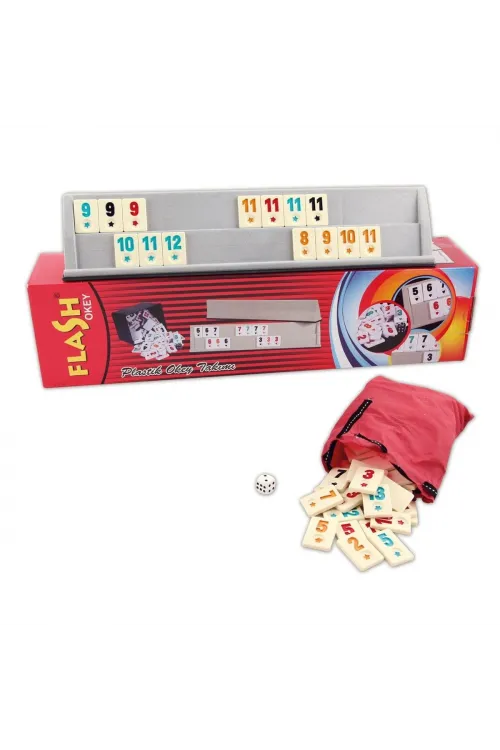 1010129 Flash Plastik Okey Takımı ,Star okey