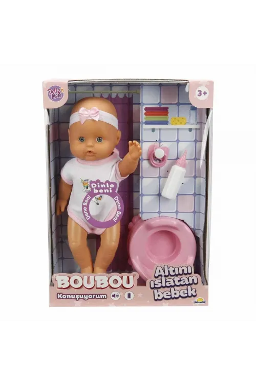 2030121 Sunman, Boubou Altını Islatan ve Konuşan Bebek Seti 30 cm