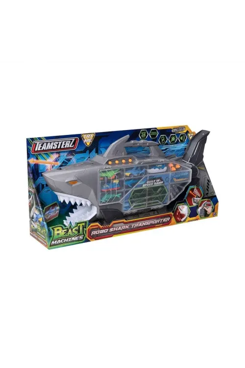 74461 Teamsterz Beast Machines Robo Shark Çantalı Transporter -Sunman