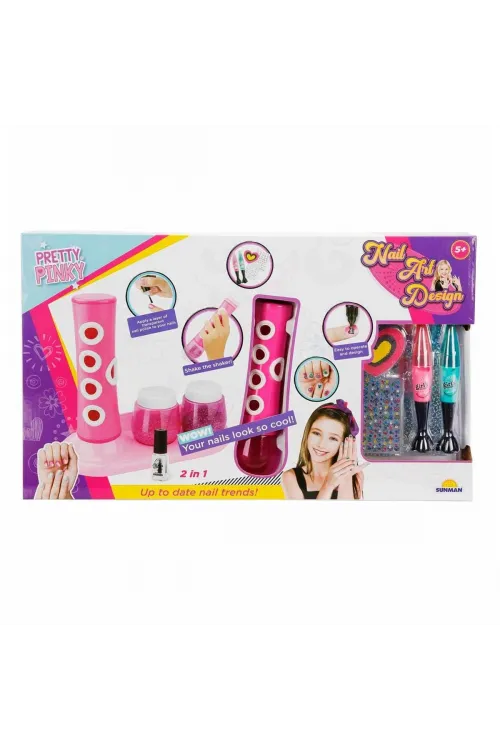 3847 Pretty Pinky 2in1 Tırnak Tasarım Seti -Sunman