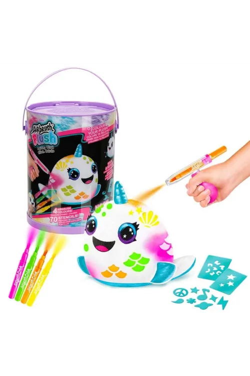 45523 Airbrush Peluş Neon Boyama Seti -Sunman