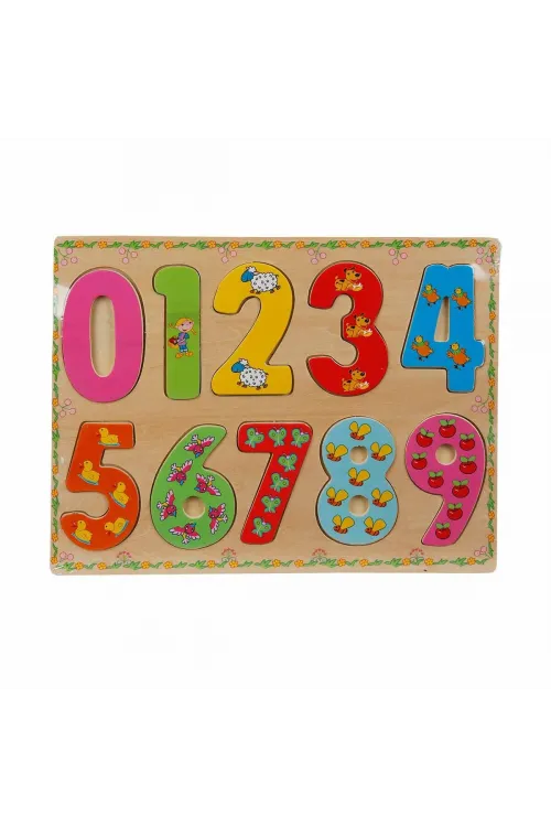 5215 -Wooden Puzzle Numbers 10 Parça