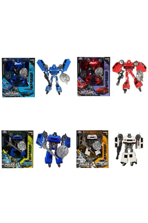 5039 SUN-YFN-ROBOT TRANSFORMER POLICE-G/FAST FLAME 2R 2A