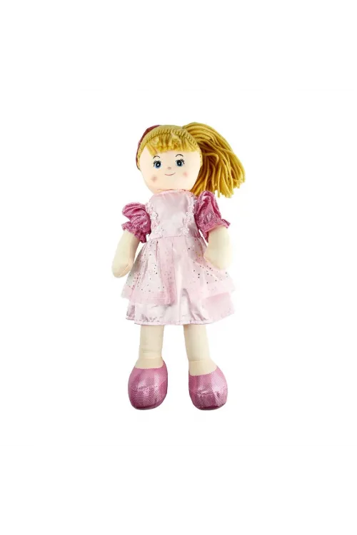AY950C Parlak Elbiseli Bez Bebek 50 cm -Vardem