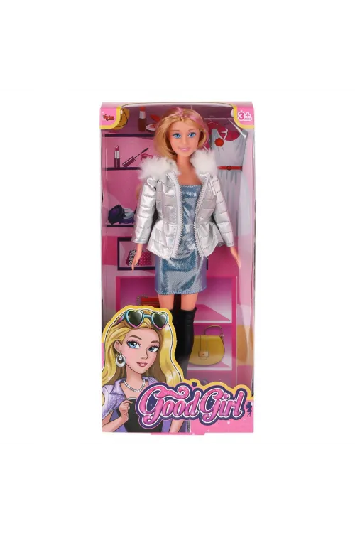 WG-66770 Parlak Elbiseli Ceketli Bebek 29 cm -Vardem