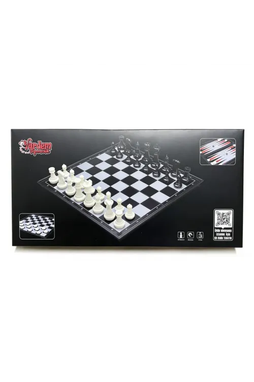 VRD10661 KATLANABİLİR SATRANÇ TAVLA VE DAMA SETİ