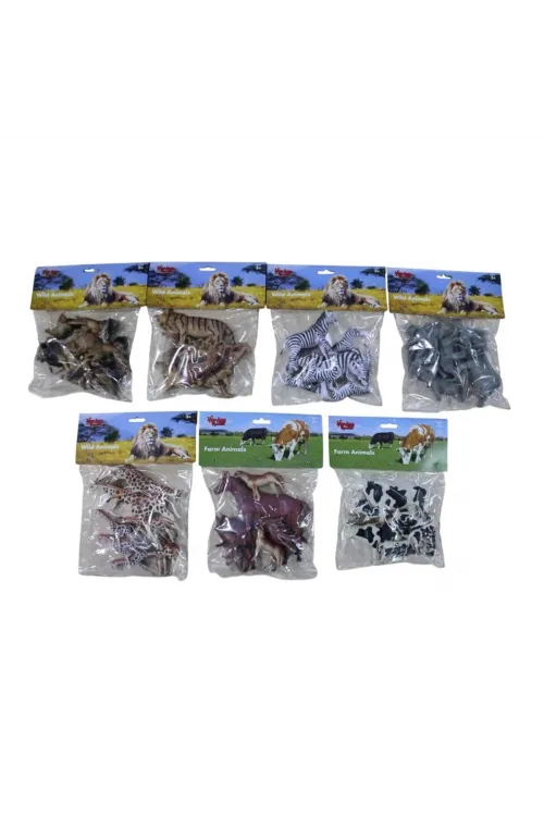 SH-P9901-07A 7 ASRTİ 7PCS 9İNC ASLAN-İNEK-ZÜRAFA-FİL-AT-ZEBRA(Belirtilen fiyat, tekli satış için adet fiyatıdır.)