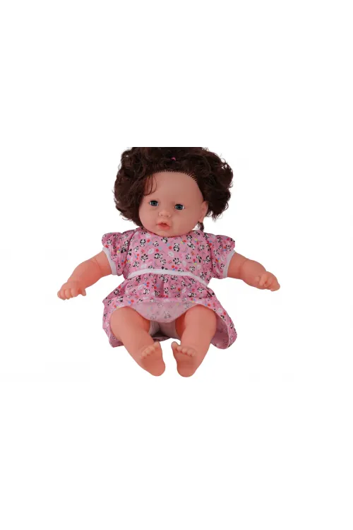 0073 60 CM DOLGU GÖVDELİ SAÇLI BÜYÜK BEBEK