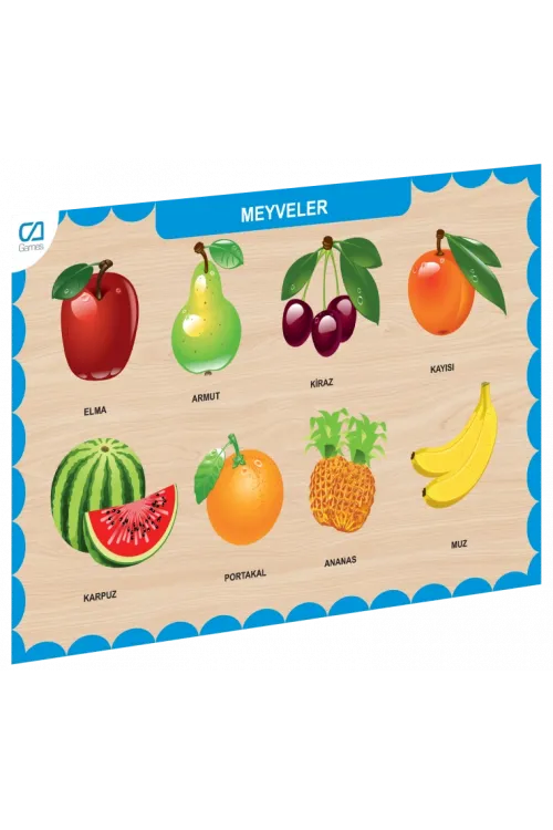 CAAHS-3206 CA GAMES AHŞAP MEYVELER BUL-TAK