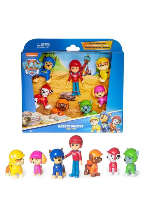 70443 SUN-SPM-FİGÜR SET PAW PATROL RESCUE WHEELS TEMALI 7Lİ
