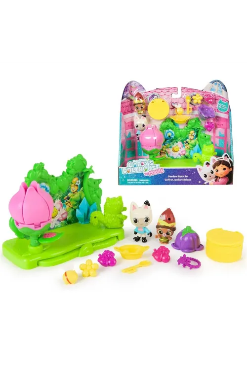 1008538 SUN-SPM-FİGÜR SET GABBY S DOLLHOUSE BAHÇE SETİ 12 PRÇ.