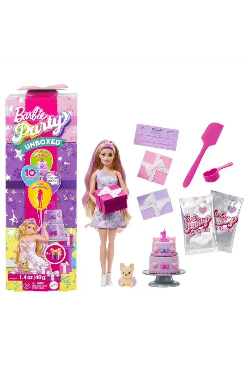 JFG68 Barbie Party Unboxed Köpeğimin Doğum Günü Serisi