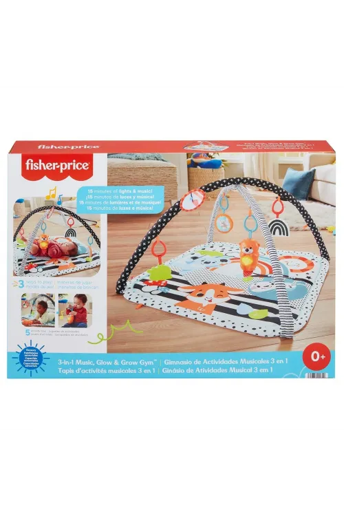 HBP41 Fisher-Price® Neşeli Hayvanlar 3ü1 Arada Jimnastik Merkezi