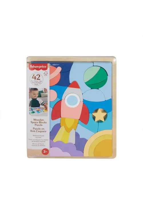 HXY42 Fisher-Price Ahşap Uzay Yapboz