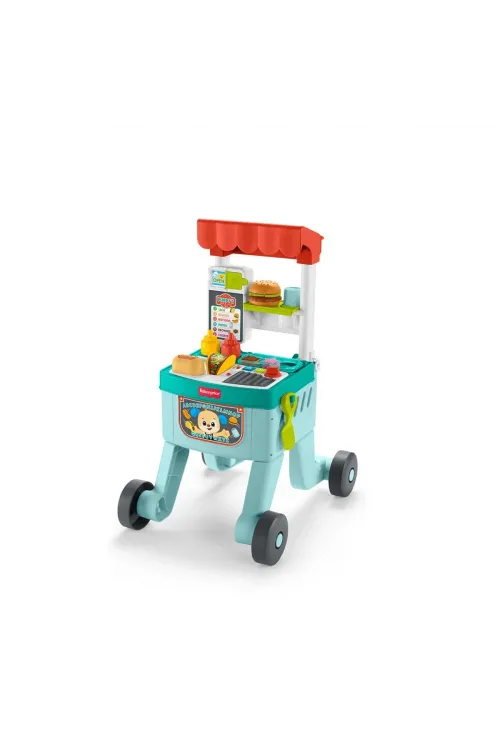 JLM95 Fisher-Price Eğlen ve Öğren 4ü 1 Arada Alışveriş Sepeti Yürüteç