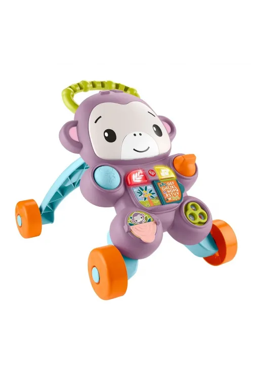 JGW94 Fisher-Price Benimle Öğren Mor Maymun Yürüteç