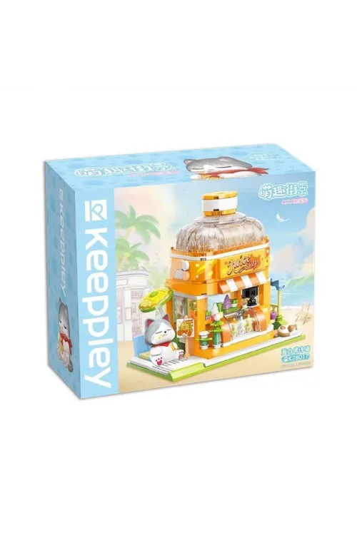KP28017 Keeppley Lovely Street - BSH Kitten Juice Bar 315 Parça Yapım Seti