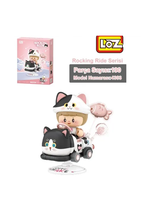 LZ-4303 LOZ HOLSTEİN CAT SALLANMA SÜRÜŞÜ 190 PARÇA BLOCK OYUNCAK