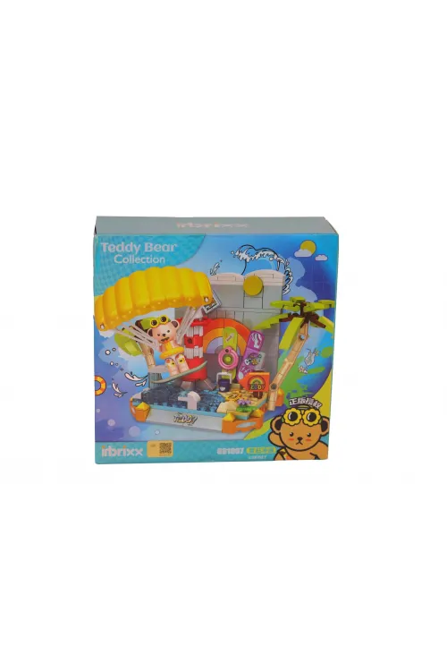 P881007 PANLOS UÇURTMA SÖRFÇÜSÜ TEDDY 204 PARÇA BLOCK OYUNCAK