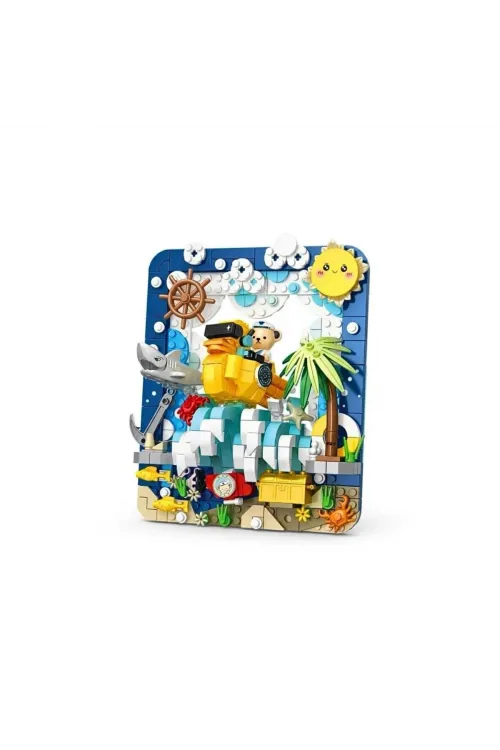 P881503 PANLOS TEDDY AYI RESİM 417 PARÇA BLOCK OYUNCAK
