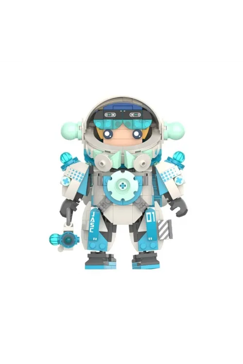JK9107 JAKİ ASTRONOT MAVİ 488 PARÇA BLOCK OYUNCAK