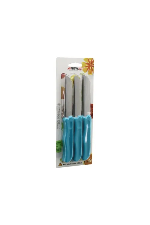 6pcs  Meyve  Bıçak  Renkli Plastik Saplı