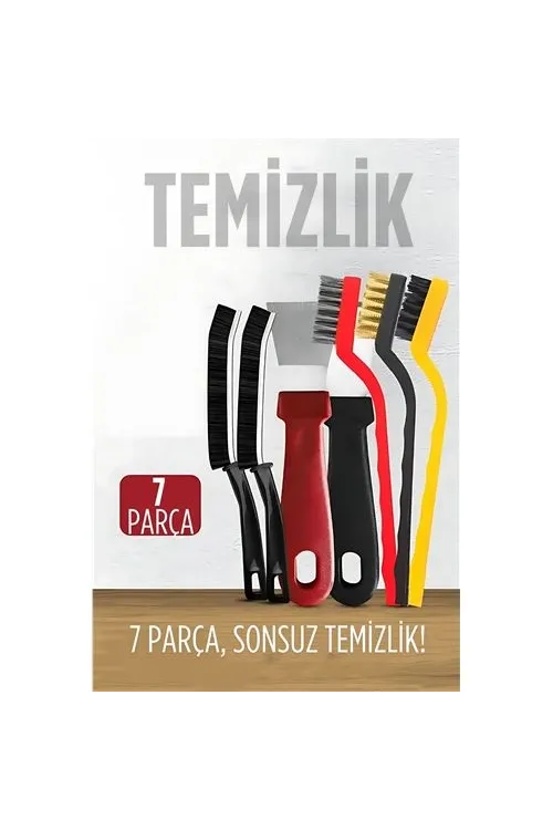 7 Parça Çok Amaçlı Temizlik Spatula ve Fırça Seti 722477