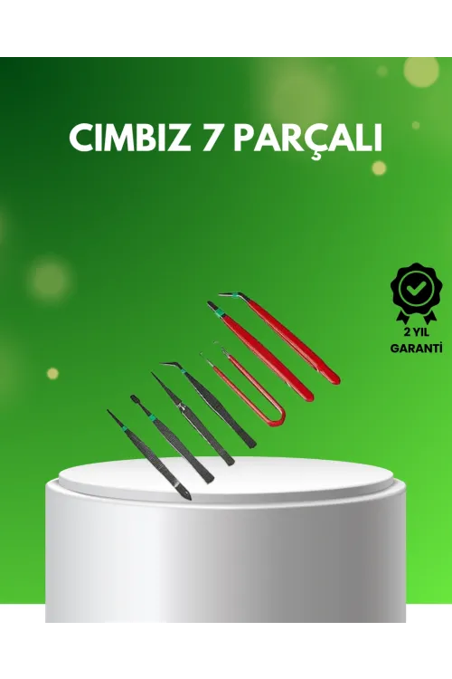 7 Parça Hassas Çelik Cımbız Seti Elektronik Ve Saat Tamiri İçin
