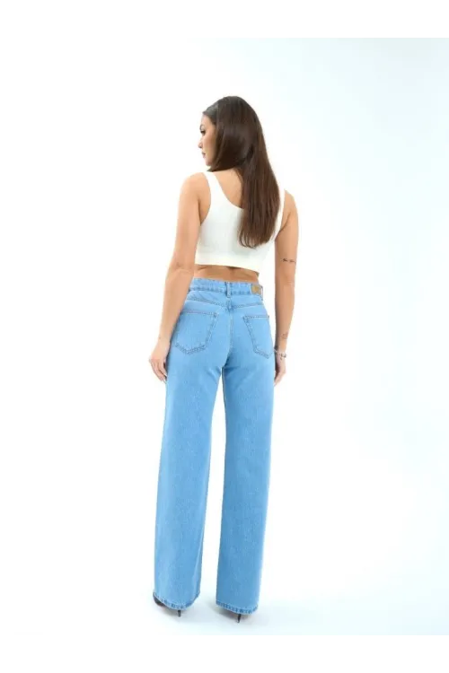7044 KOT PANTOLON-MAVİ