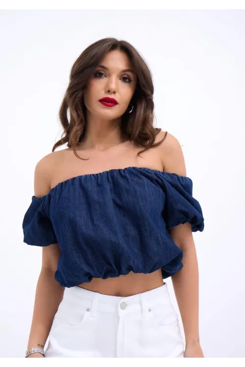 7341 CROP-MAVİ