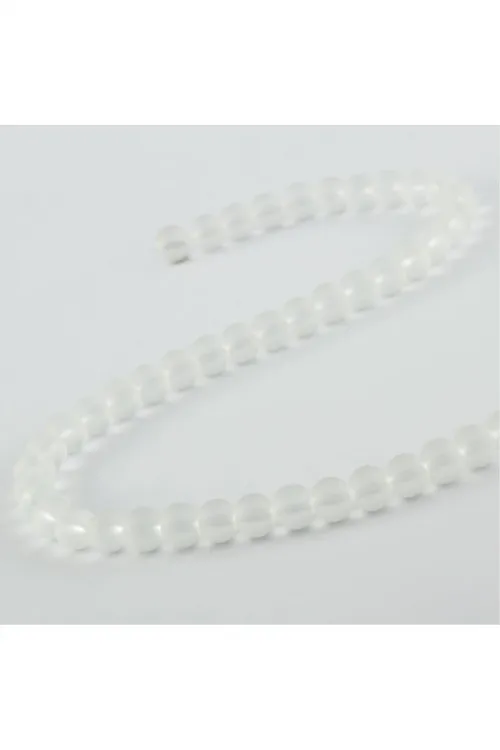8 mm Buzlu Kuvars Görünümlü Cam Taşı