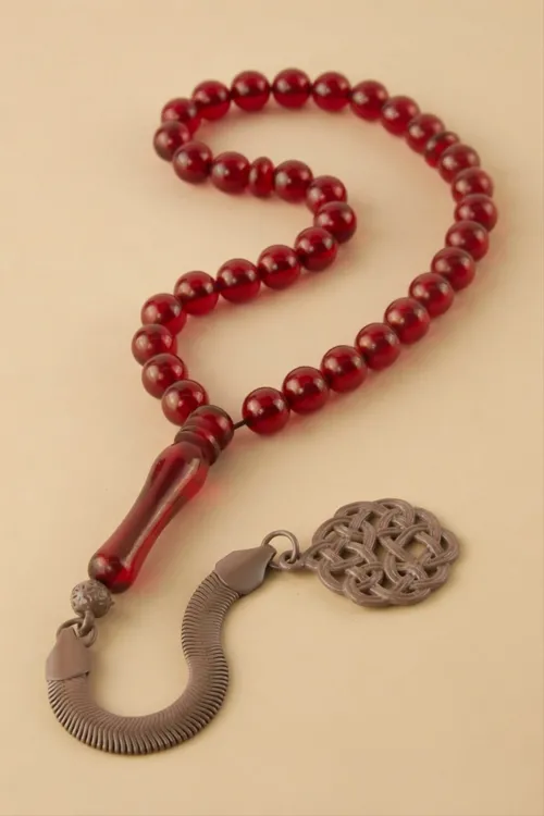 8 mm Orjinal Sıkma Kehribar Tesbih