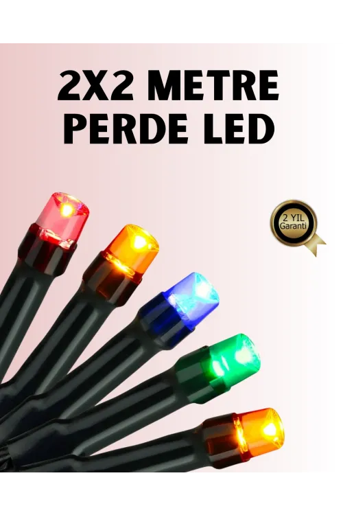 8 Modlu Zaman Ayarlı Led Perde Işık – Bahçe Ve Balkon Dekorasyonu