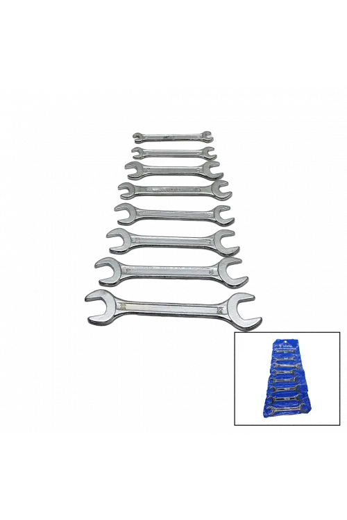 8 Parça  Ağzı Açık 6-22mm Anahtar Takımı