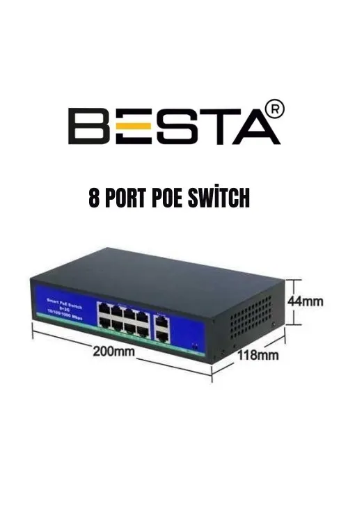 8 port PoE Switch KD0820