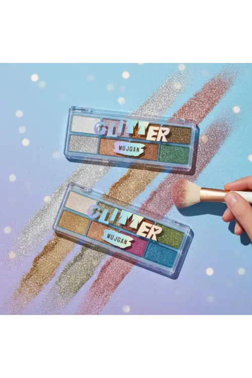 8 Renk Yaz Glitter Far Paleti - 2li Set