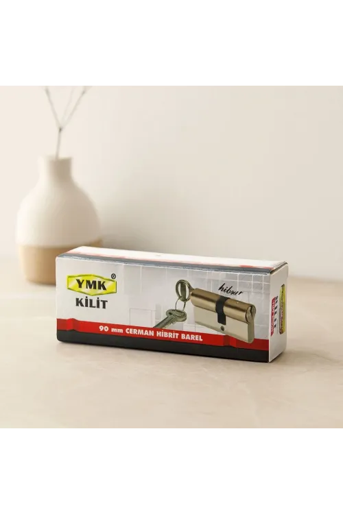 90mm Nikel Saten Cerman Barel Silindir (2 Anahtar)