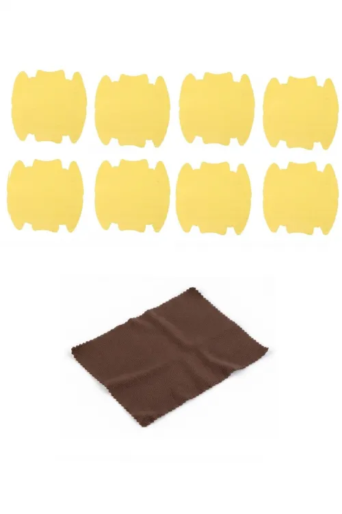 9lu Set Araba Kapı Kolu Koruyucu Çizilme Önleyici Şeffaf Sticker Film Koruma Seti