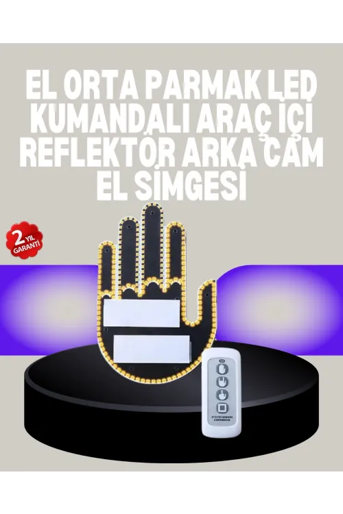 A Kalite Uzaktan Kumandalı Led Park Uyarı Işığı El Figürlü Model