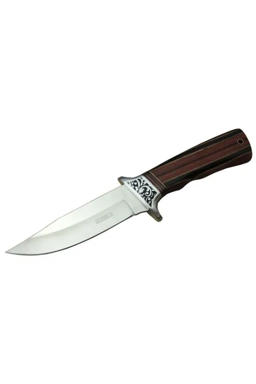 A058-1 Kamp Bıçağı 26,5 Cm - Ahşap Sap, Kılıflı